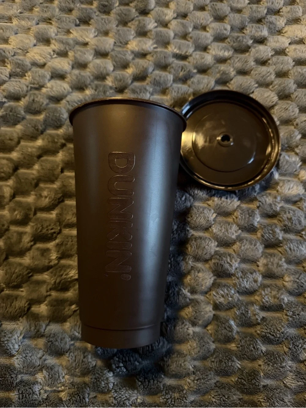 Parke Matte brown Tumbler with Bright Pink Logo
